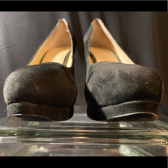 Nine West black suede and leather heels - Picture 5 of 7